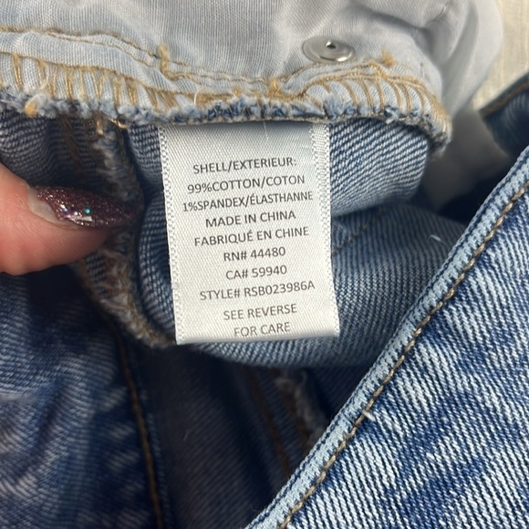 Tinseltown Shorts High Rise Distress Juniors Size 7 - Picture 4 of 7